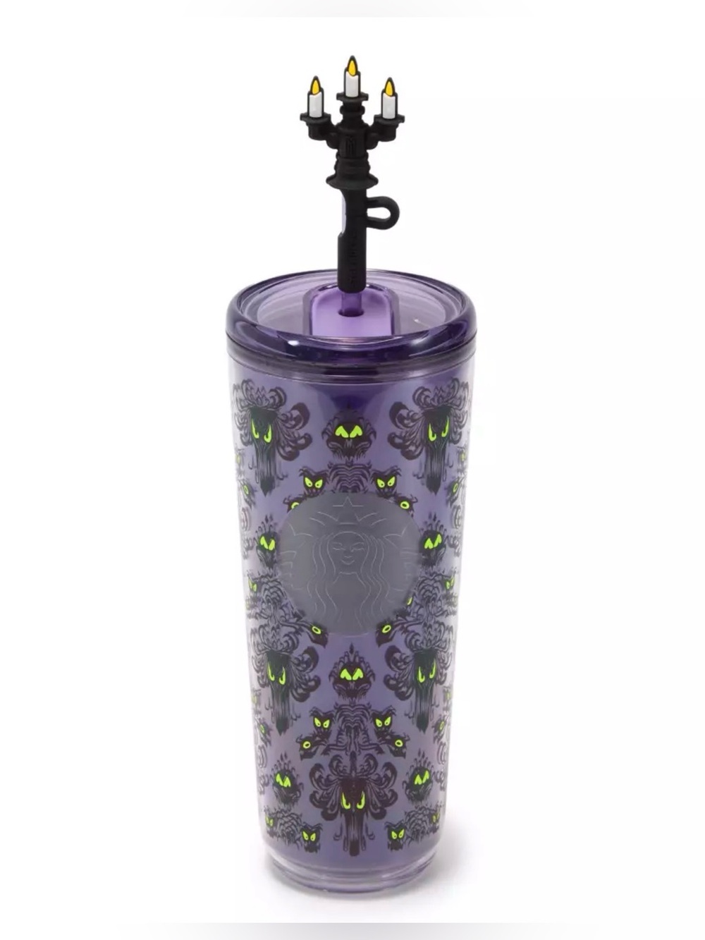 THE HAUNTED MANSION WALLPAPER STARBUCKS 2026 TRAVEL TUMBLER - NWT